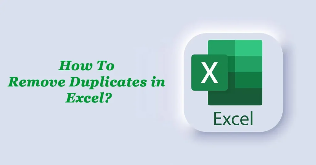 How To Remove Duplicates in Excel?